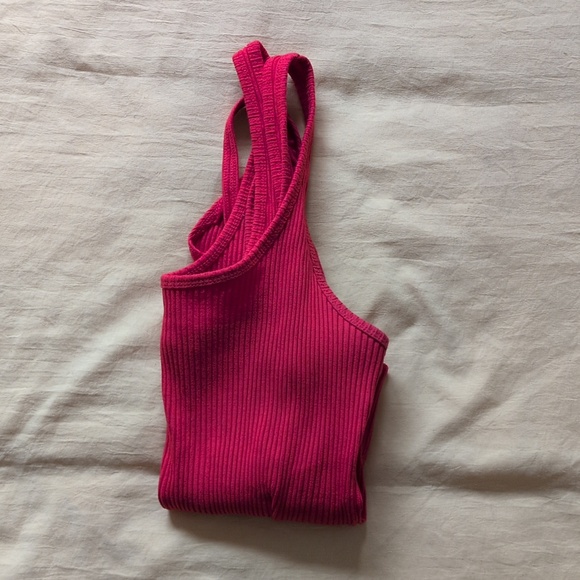 Red Ribbed Bodysuit - Picture 3 of 3